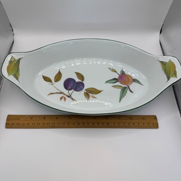 Eversham Vale by Royal Worcester 13.5" Oval Casserole Dish Excellent Condition. - Picture 6 of 9